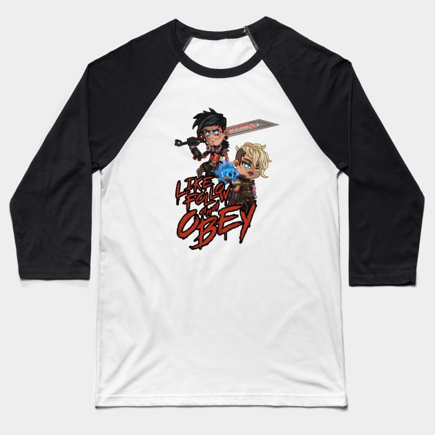 Borderlands 3 - Calypso Twins Baseball T-Shirt by eusrock